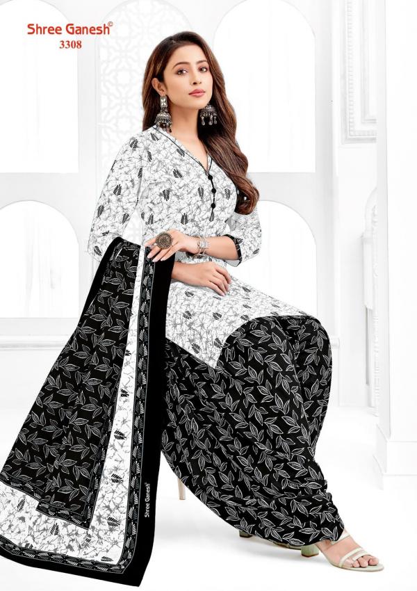 Shree Ganesh Colours Special White & Black Vol-3 – Dress Material